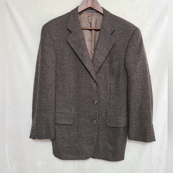 Ermenegildo Zegna For Julius Men's Brown Wool / Cashmere Blend Blazer Size 48 - Picture 1 of 7